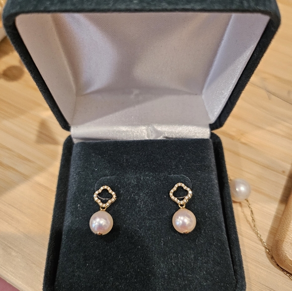 Akoya pearl earrings - Picture 4 of 4